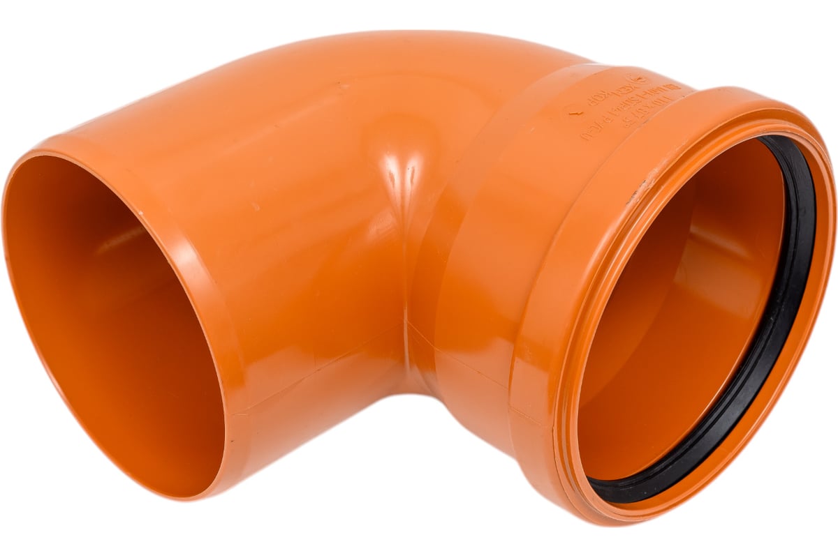 Отвод для наружной канализации 87° 315 НПВХ, Хемкор