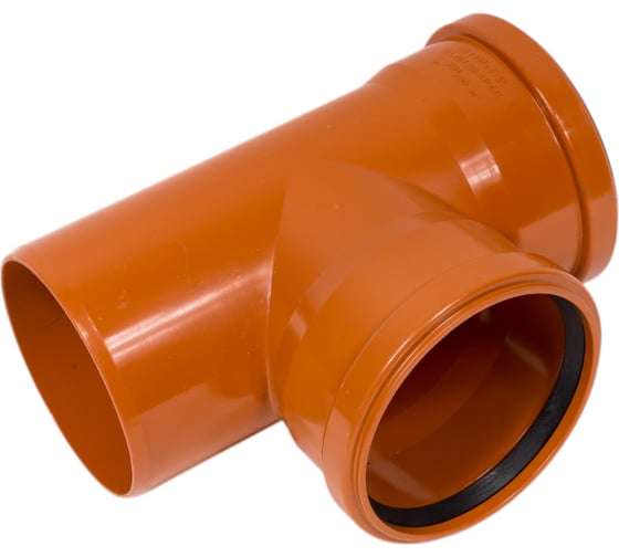 Тройник для наружной канализации 87° 500х500 НПВХ, Хемкор